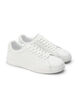 Brede lederen sneakers, White, Packshot image number 3