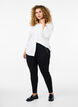 Viscose legging met ritssluiting detail, Zwart, Model image number 1