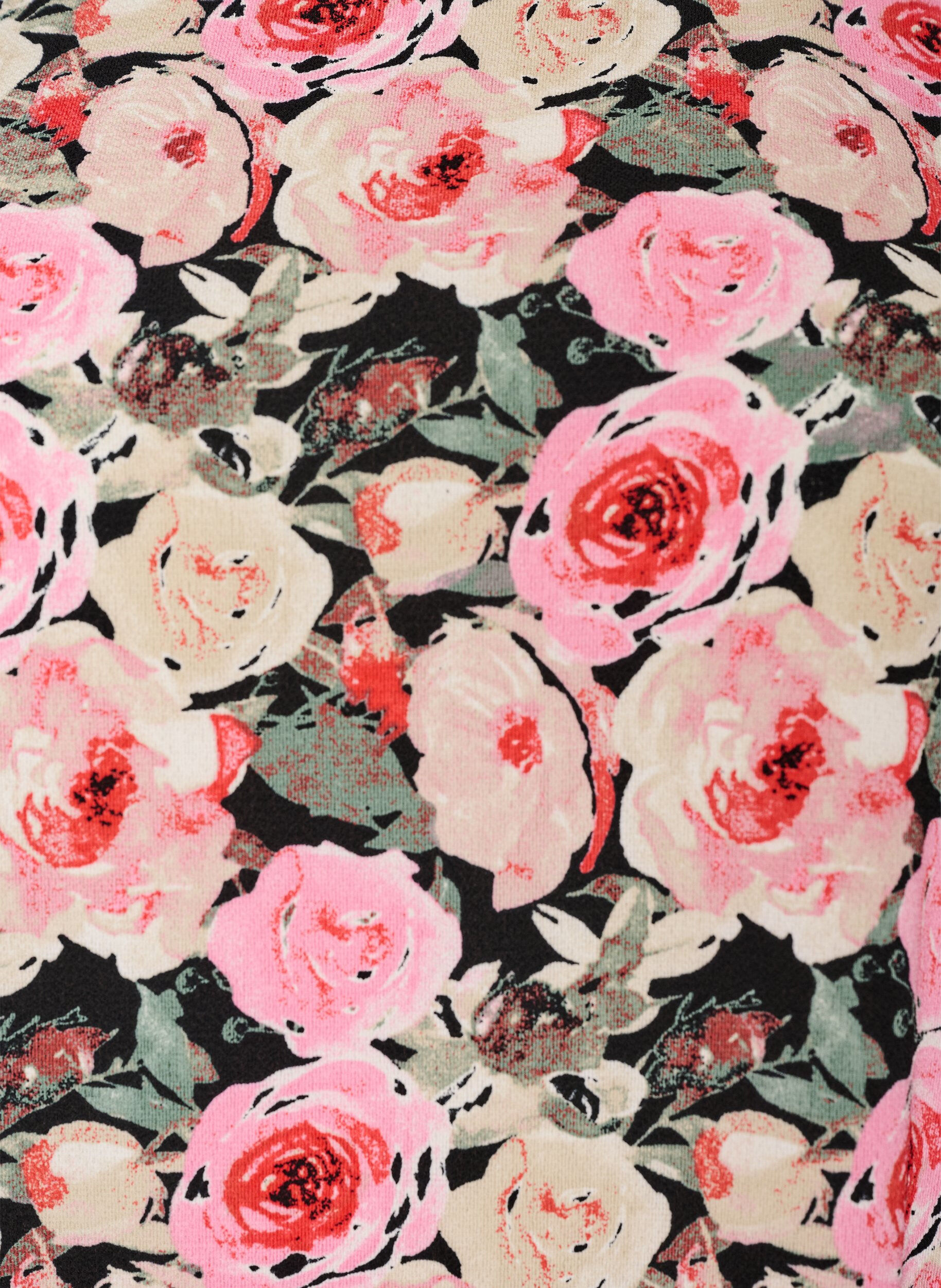 Zizzi Jurk met print en korte mouwen, Roze, Packshot image number 2