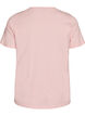 Organisch katoenen T-shirt met print aan de voorkant, Roze, Packshot image number 1