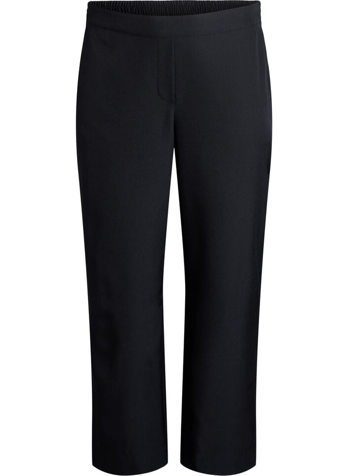 Losse broek met zakken, Zwart, Packshot image number 0