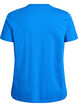 Basic katoenen T-shirt met ronde hals, Blauw, Packshot image number 1