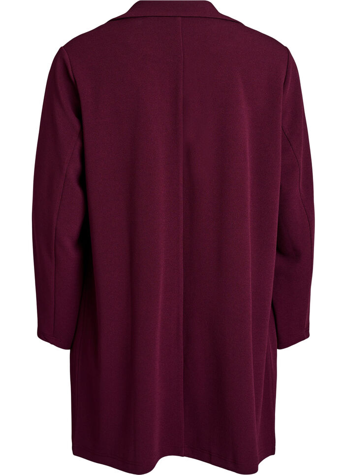 Lange jas met zakken, Rood, Packshot image number 1