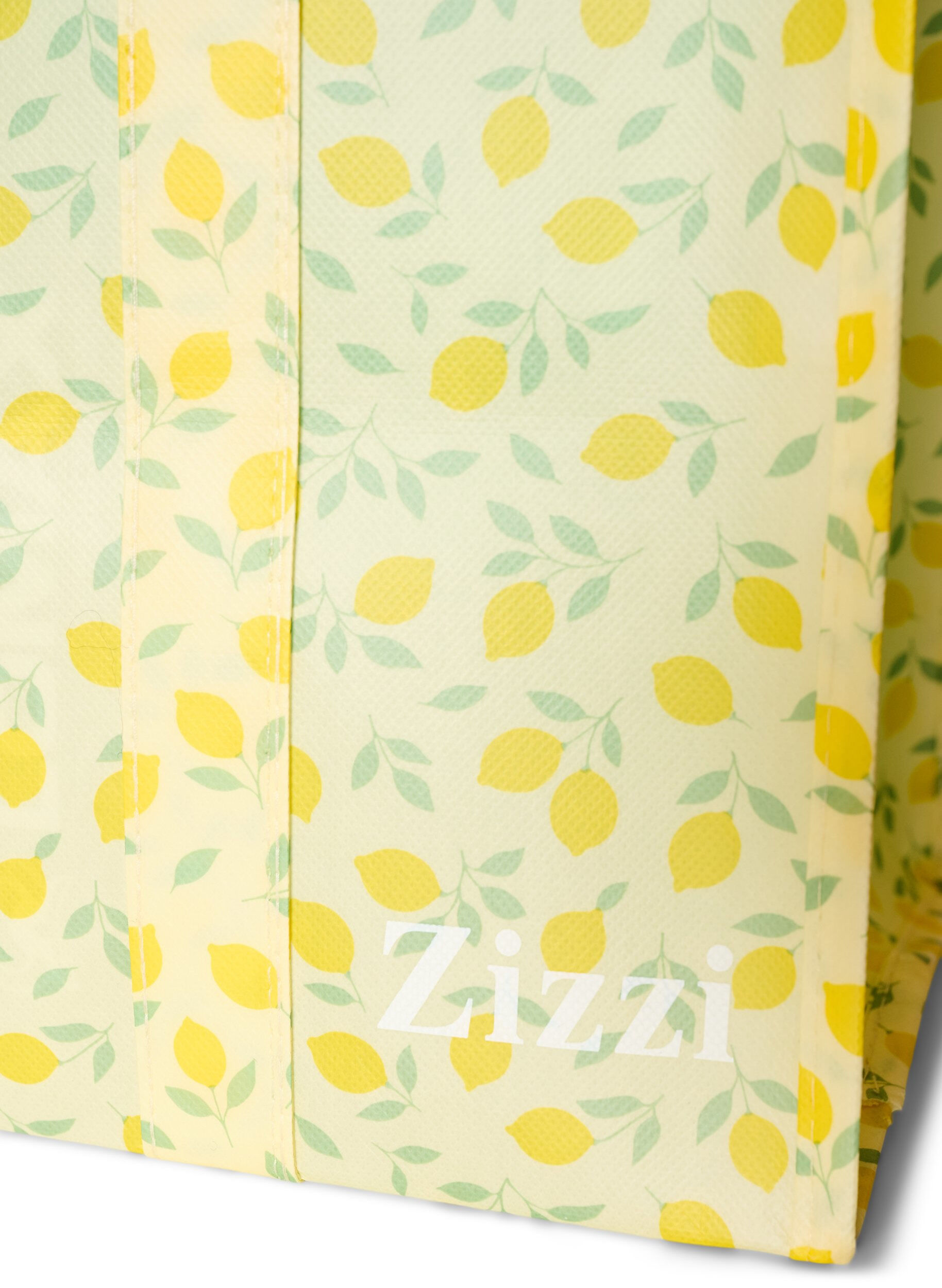 ZizziShoppingtas met ritssluiting, Geel, Packshot image number 2