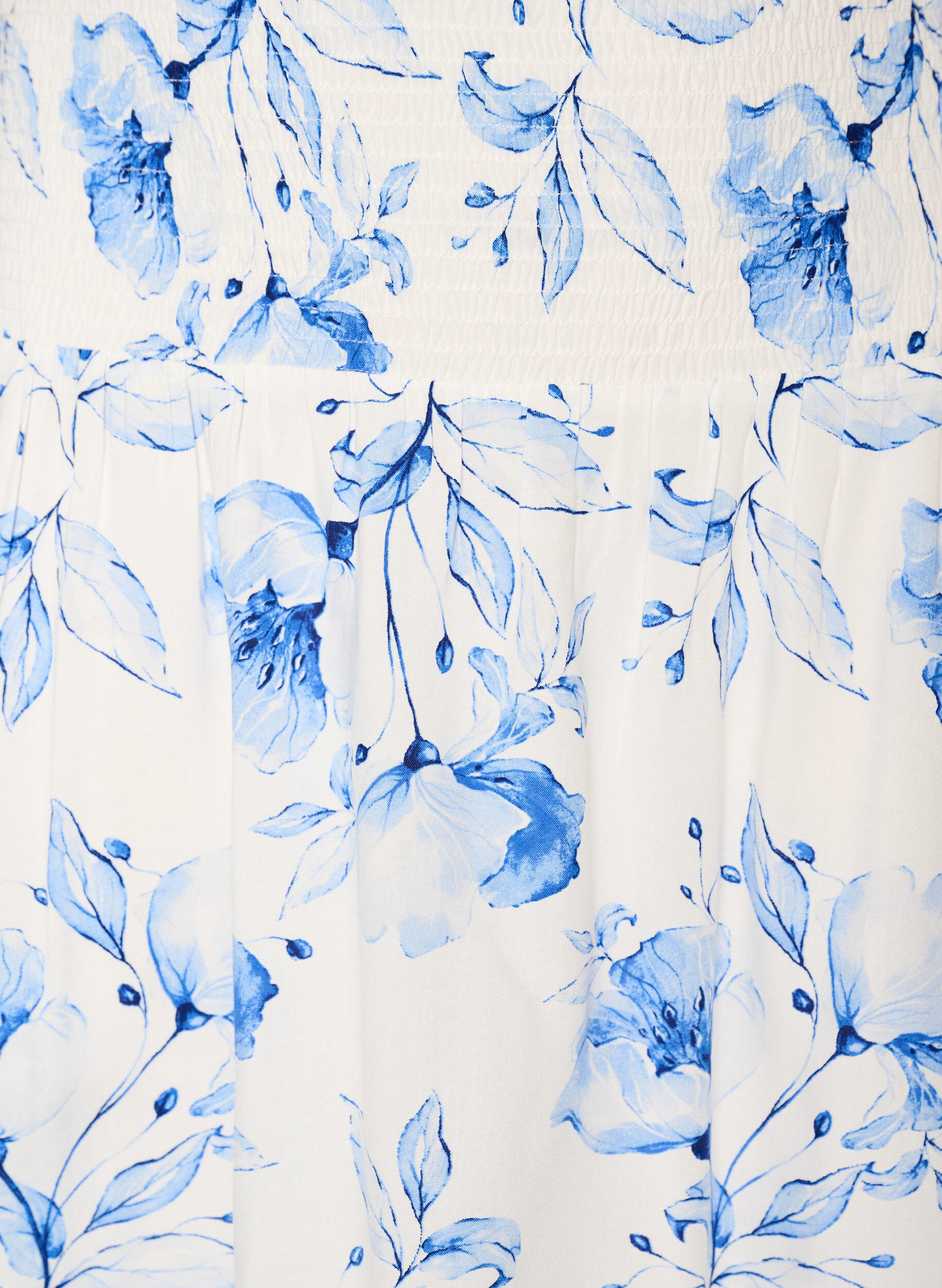 ZizziKorte rok met gesmokte taille, Blauw, Packshot image number 2