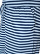 Gestreepte pyjamabroek met een high waist en wijde pijpen, Blauw, Packshot image number 2