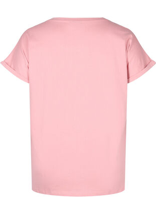 Katoenen t-shirt met borduursel anglaise, Blush, Packshot image number 1