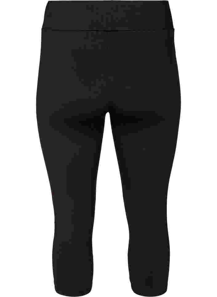 Sportieve capri broek met print en mesh, Flexi Blue, Packshot image number 1