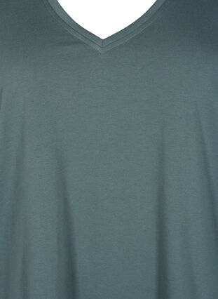 FLASH - T-shirt met v-hals, Balsam Green, Packshot image number 2