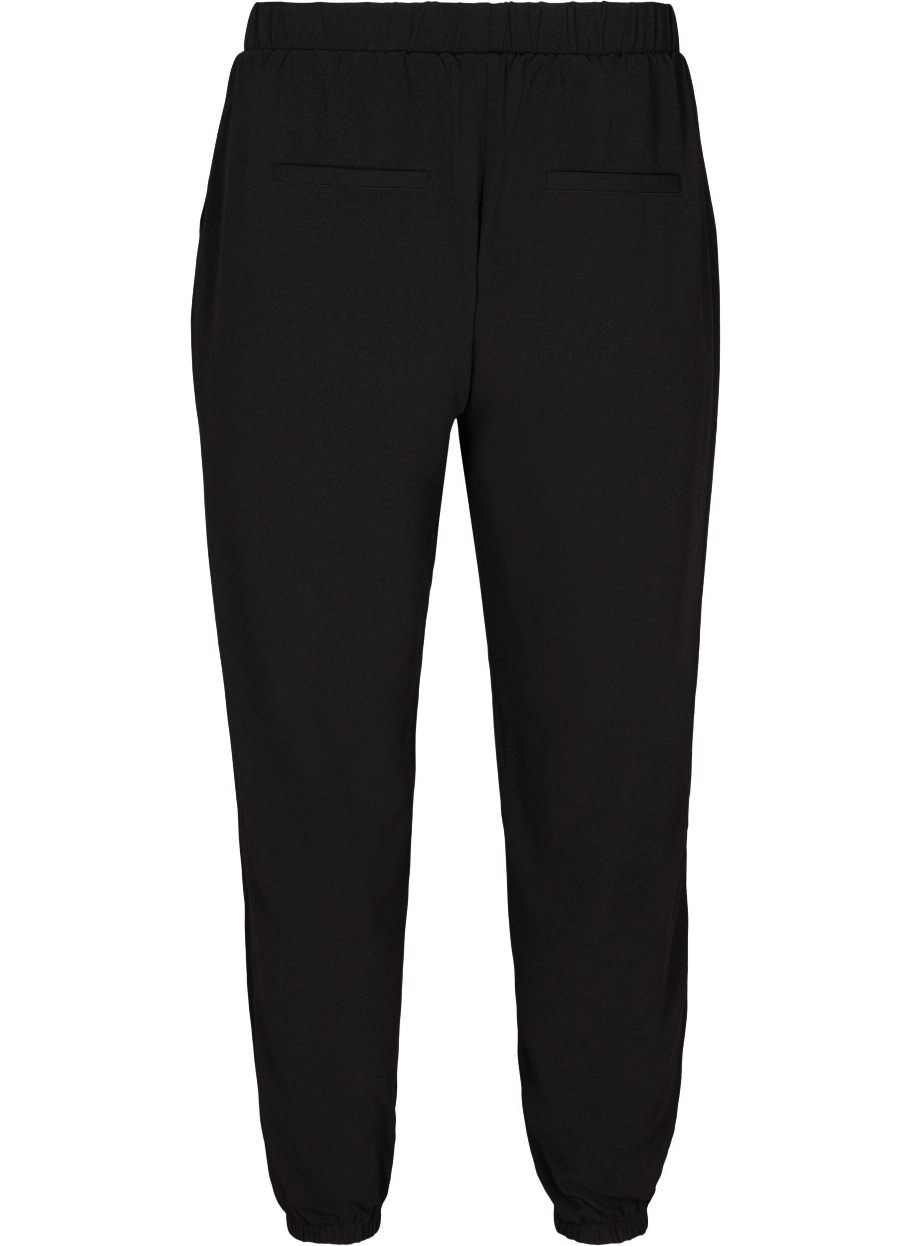 Zizzi Losse broek met zakken, Black, Packshot image number 1