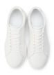 Brede lederen sneakers, White, Packshot image number 1