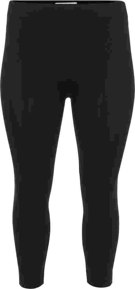 Naadloze driekwart legging, Black, Packshot image number 0