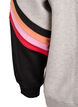 Sweatshirt met losse pasvorm met contrastdetails op de mouwen, Grijs, Packshot image number 3