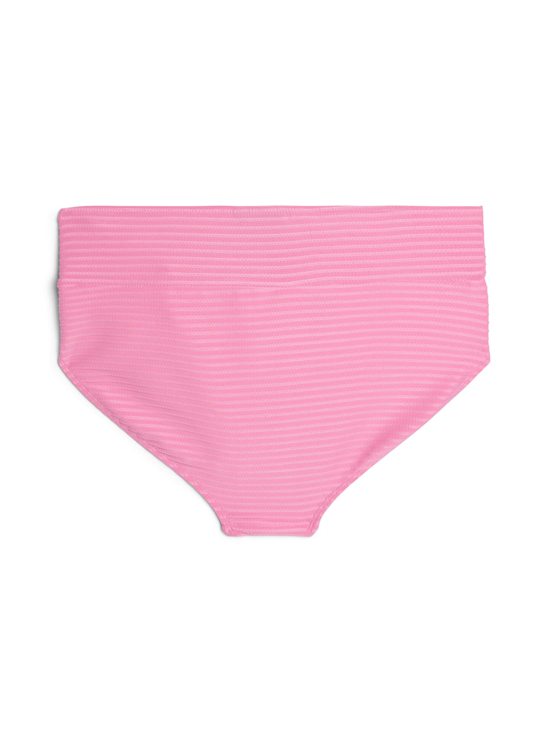 Zizzi Bikinibroekje met hoge taille en gekruiste bandjes, Roze, Packshot image number 1