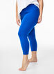 Basic 3/4 legging in viscose, Blauw, Model image number 0