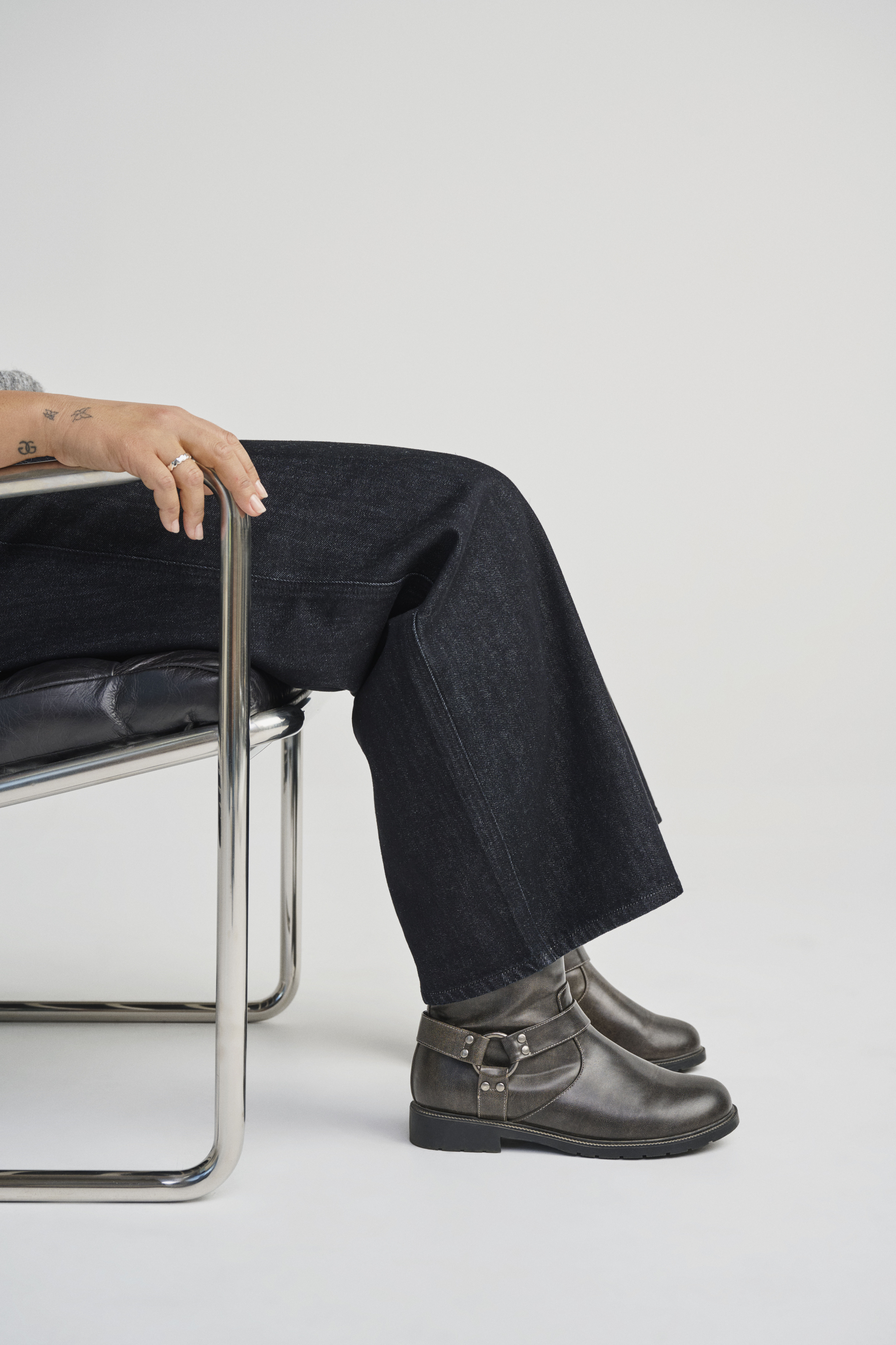 Zizzi Korte biker laars, , Model