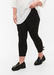 3/4 legging in viscose met strik, Black, Model image number 0