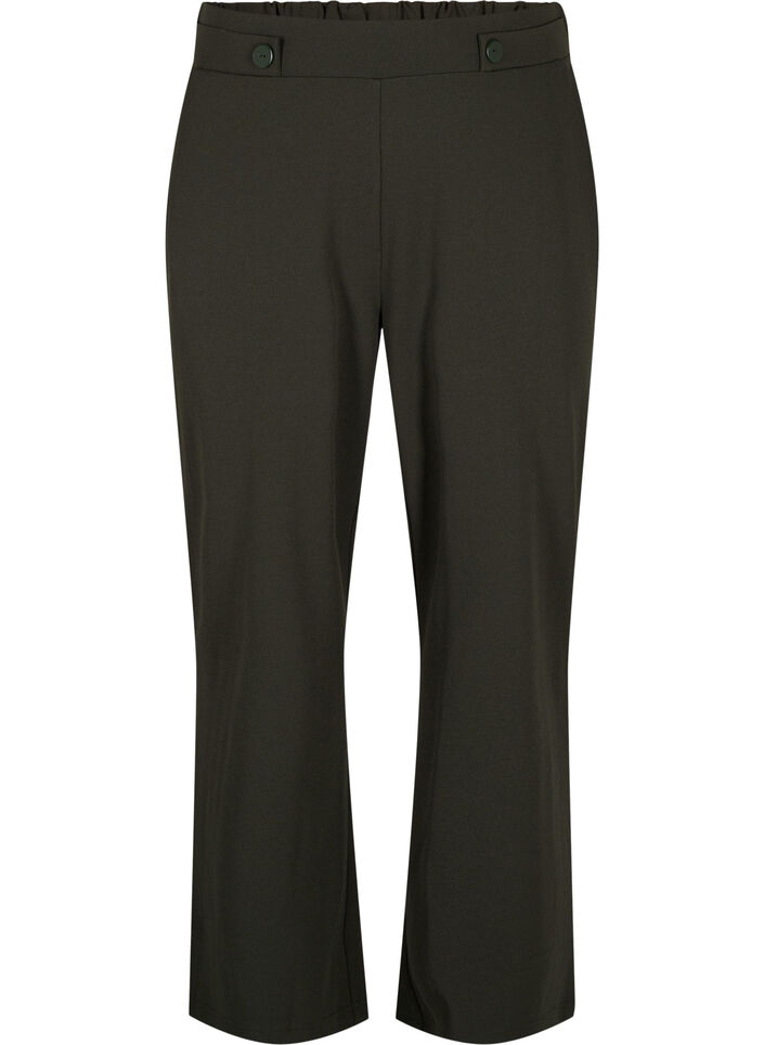 Losse broek met zakken, Groen, Packshot image number 0