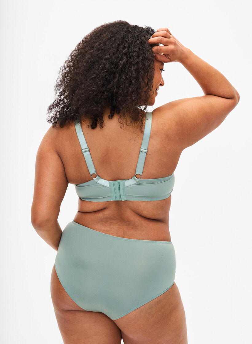 Hipsterslip met borduursel en normale taille, Iceberg Green, Model image number 1