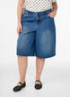 High-waisted denim shorts, Blauw, Model image number 2
