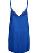 Nachtjapon van viscose met kanten randje, Blauw, Packshot image number 1