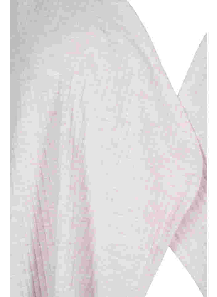 Gemêleerd vest met ribstructuur, Natural Mélange, Packshot image number 2