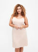 Effen onderjurk in viscose, Vanille, Model image number 0