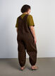 Tuinbroek met balloneffect en verstelbare bandjes, Bruin, Model image number 1