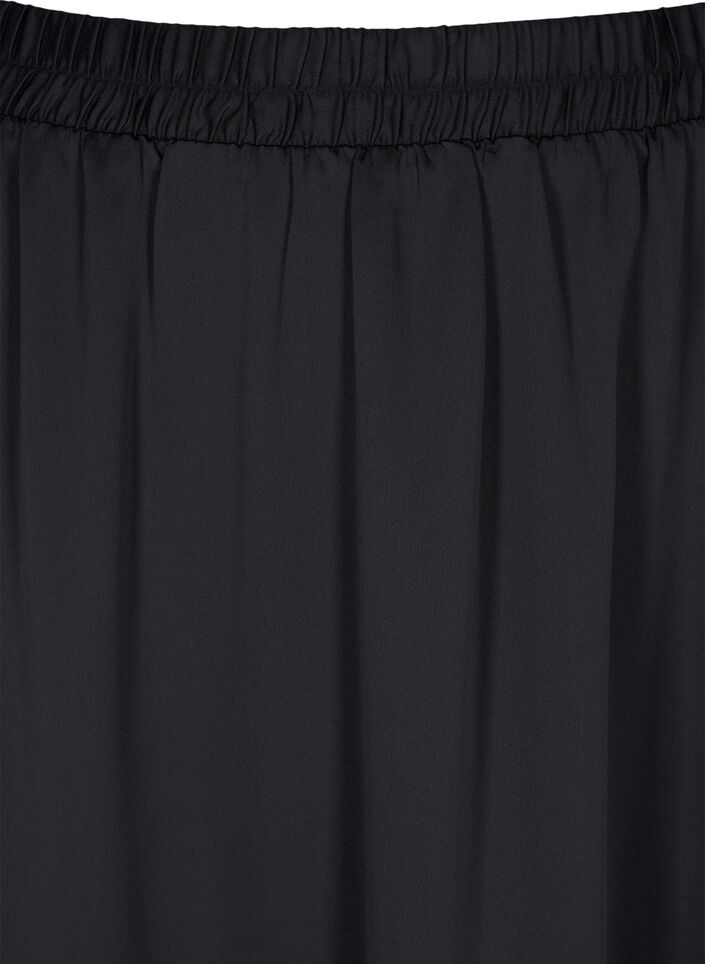 Losjes vallende midi rok, Black, Packshot image number 2