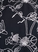 Blouse met korte mouwen en geborduurd patroon, Zwart, Packshot image number 2
