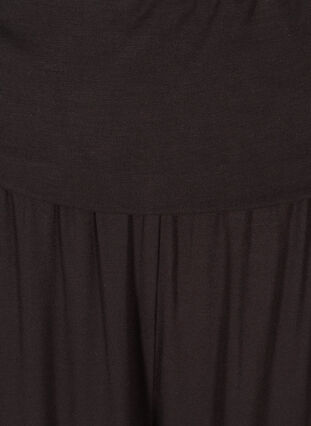 Losjes vallende capri broek met elastiek, Black, Packshot image number 2