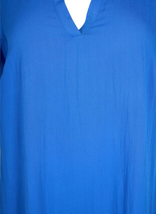 Viscose jurk met korte mouwen en v-hals, Surf the web, Packshot image number 2