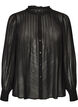 Viscose blouse met een ruchekraag, Zwart, Packshot image number 0
