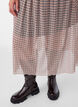 Gecontroleerde mesh midi-rok, Beige, Model image number 2