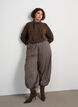 Cardigan met strikjes en knopen, Bruin, Model image number 1