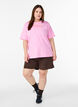 Sportief T-shirt in biologisch katoen, Roze, Model image number 1