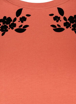 T-shirt met korte mouwen en print, Faded Rose, Packshot image number 2