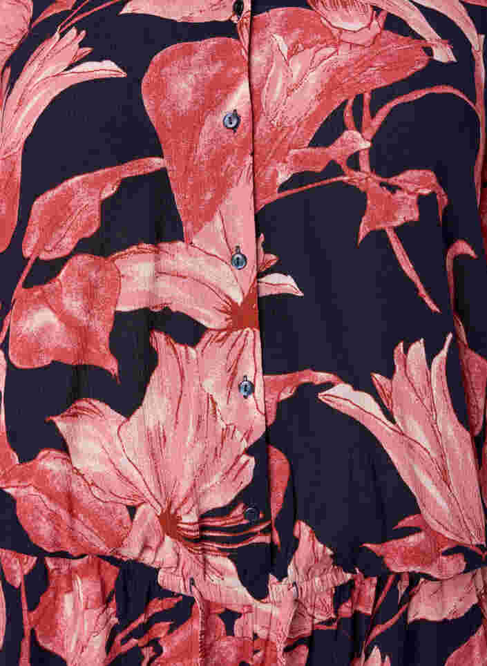 Jumpsuit van viscose met korte mouwen, N. Sky Sketch Flower, Packshot image number 2