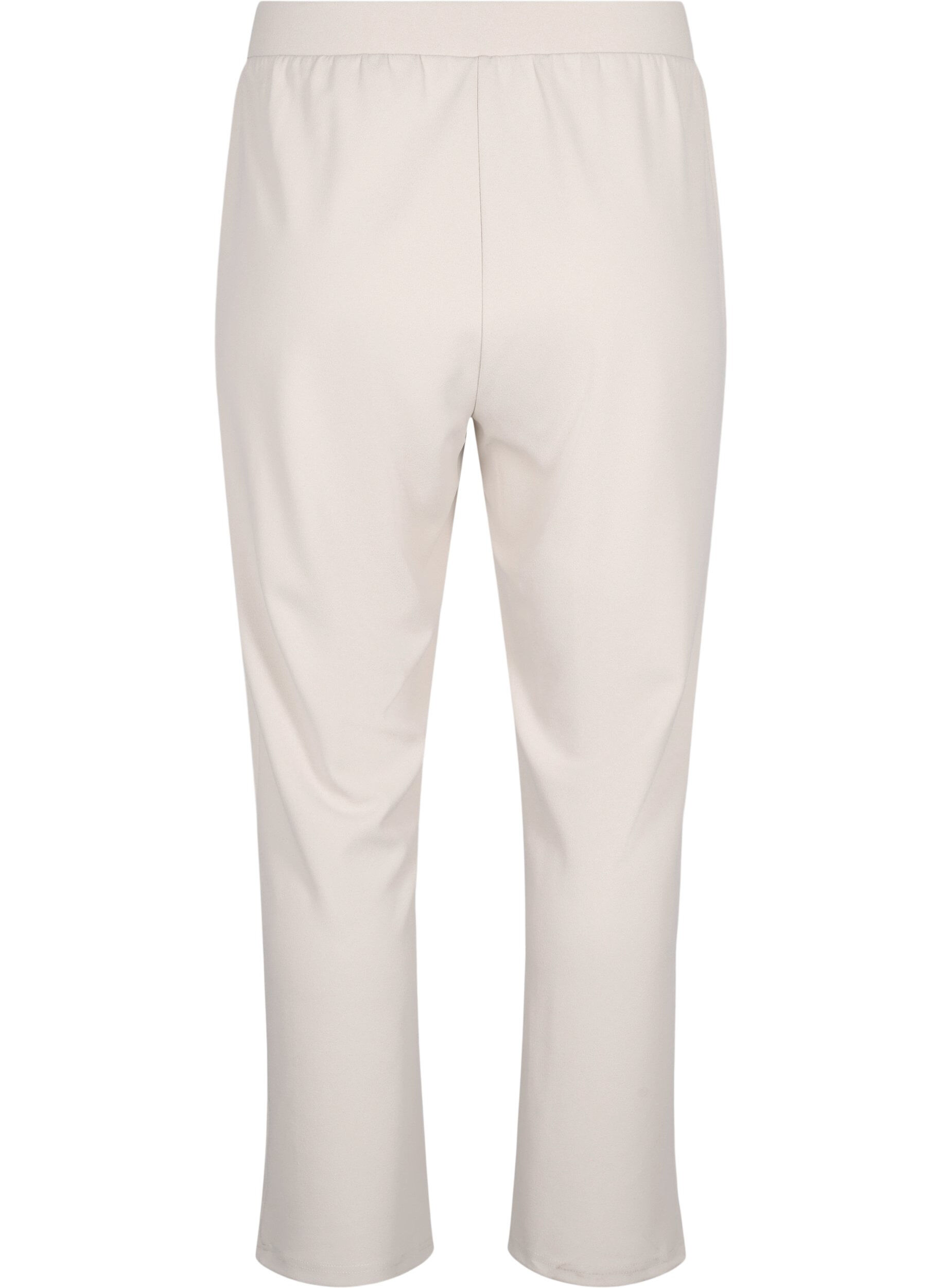 Zizzi FLASH - Broek met rechte pasvorm, Beige, Packshot image number 1