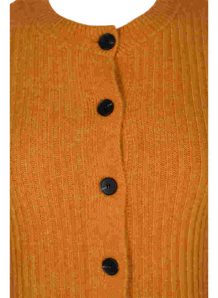 Ribgebreid vest met knopenRibgebreid vest met knopen, Harvest Pumpkin Mel., Packshot image number 2