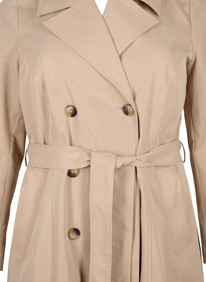 Trenchcoat met zakken en riem, Nomad, Packshot image number 2