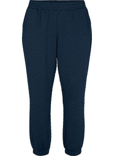Gewatteerde joggingbroek met zakken, Navy Blazer, Packshot image number 0