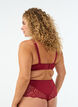 Beha met volledige bedekking, kant en dubbele bandjes, Zwart, Model image number 2