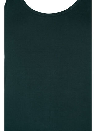 Effen gekleurd basic top in katoen, Scarab, Packshot image number 2