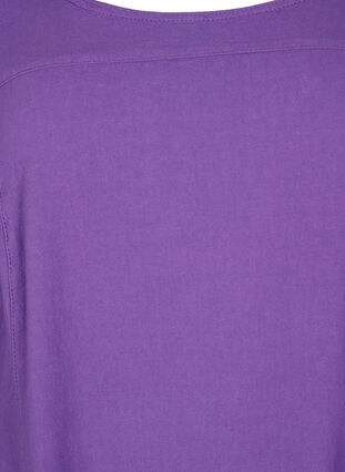 Jurk van katoen met korte mouwen, Deep Lavender, Packshot image number 2