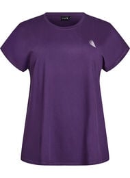 Effen gekleurd trainingsshirt, Paars