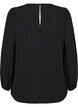 Blouse met zilveren glitter, Zwart, Packshot image number 1