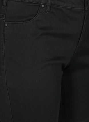 slim fit Emily shorts met normale taille, Black solid, Packshot image number 2