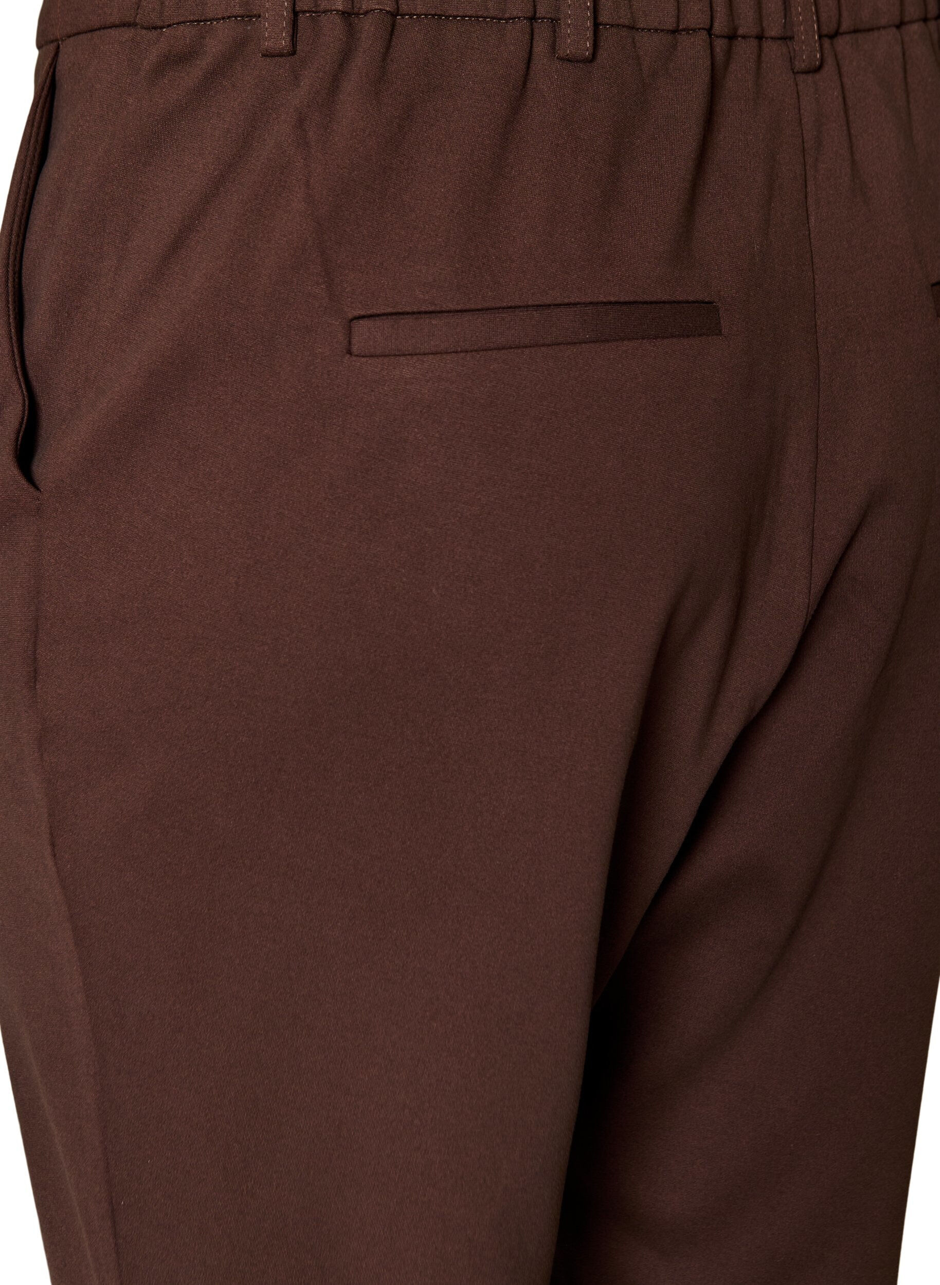 ZizziCropped Maddison broek, Bruin, Packshot image number 3