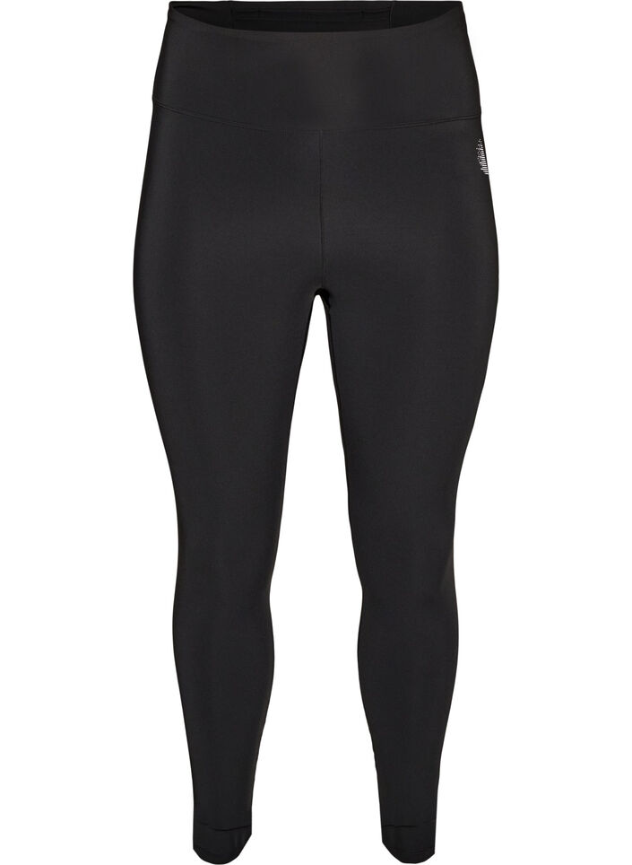 Trainingspanties met high waist en zak in de tailleband, Zwart, Packshot image number 0